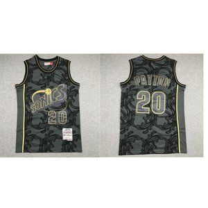 Shirts - Seattle Sonics Gary Payton Black Jersey Shirts - Seattle Sonics Gary Payton Black Jersey